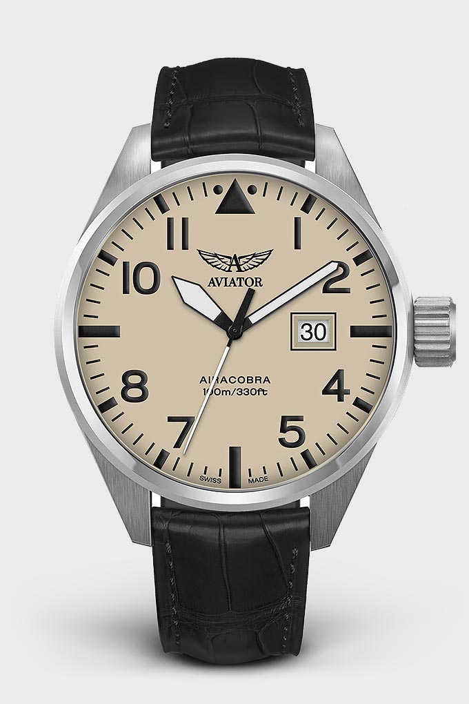 Airacobra P42 V.1.22.0.190.4 Pilot`s Watch by AVIATOR Watch Brand